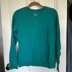 Teal Sweatshirt Tel Gear Size M w/ thumb holes!